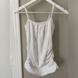 Tunic tank with ruched detailing